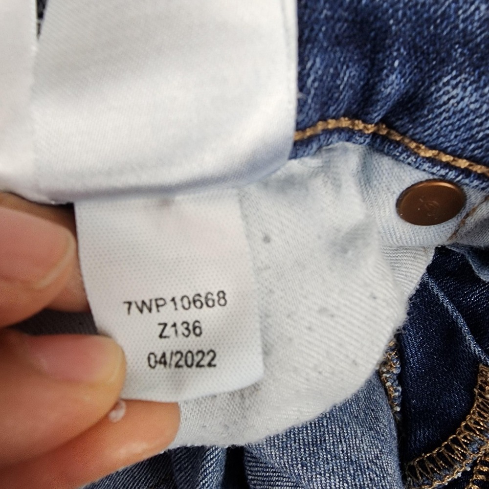 Lucky Brand Mid Rise Skinny Ava Ankle Jeans Womens 0/25 Blue Raw Hem Stretch - Picture 8 of 15